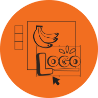 A graphic representing the creation of a design.